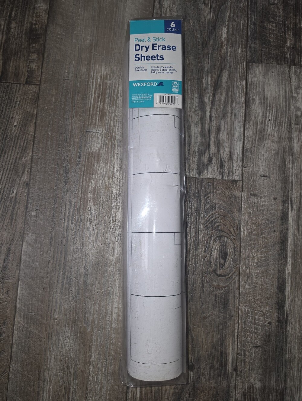 Wexford Peel & Stick Dry Erase Sheets